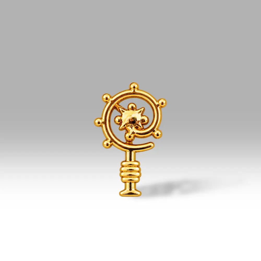 Bischofsstab gold 15x23 mm