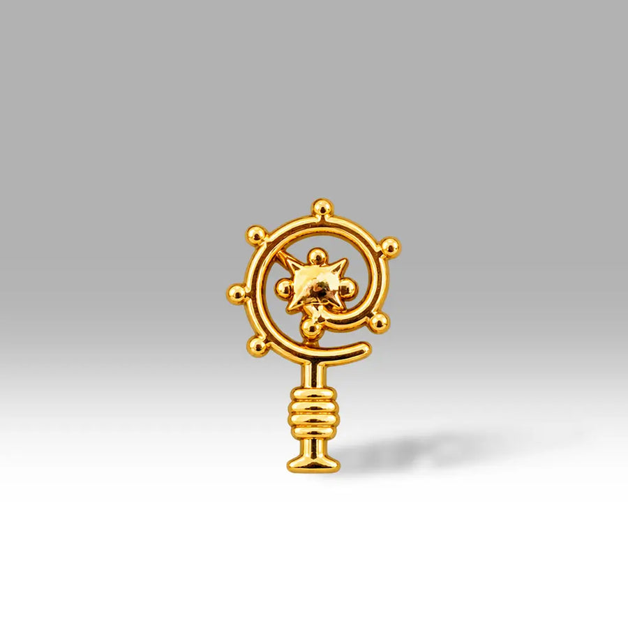 Bischofsstab gold 15x23 mm