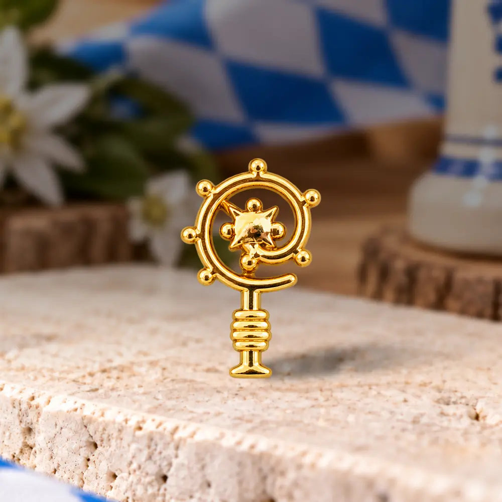 Bischofsstab gold 15x23 mm