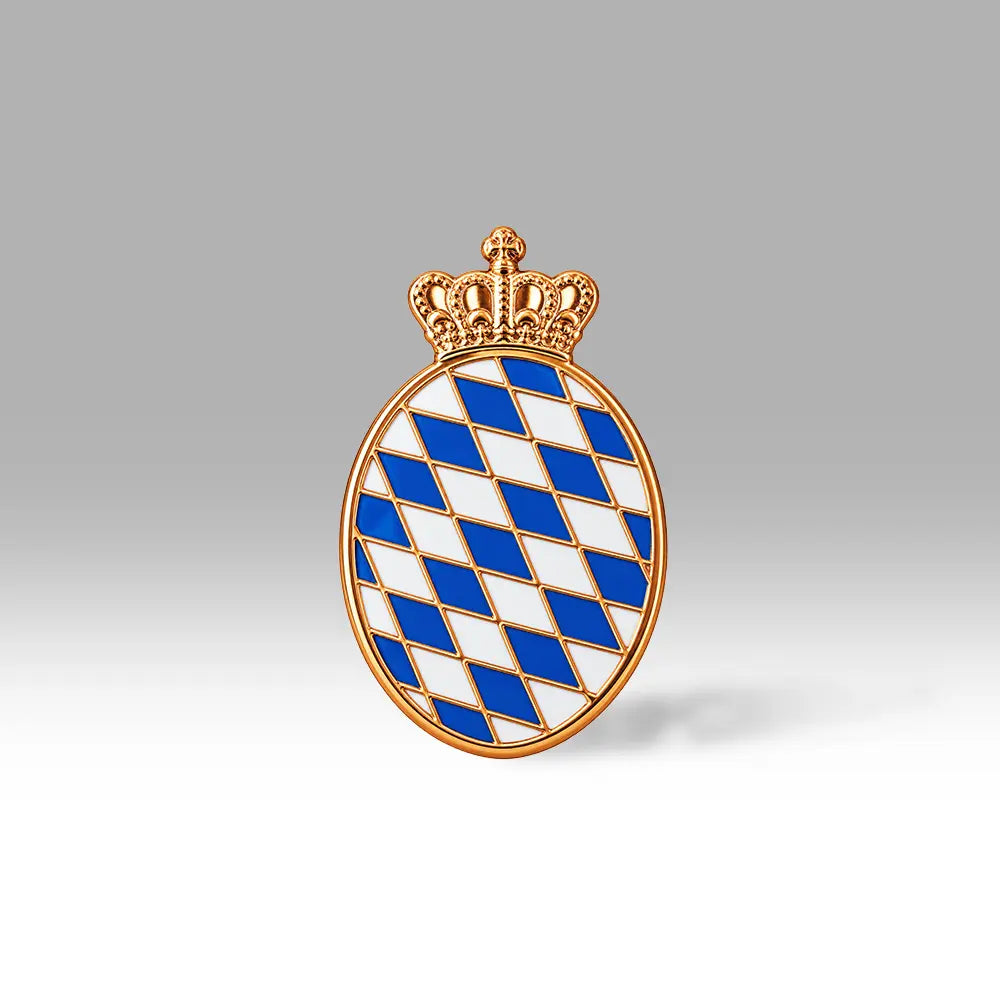 Oval mit Krone 13x22 mm