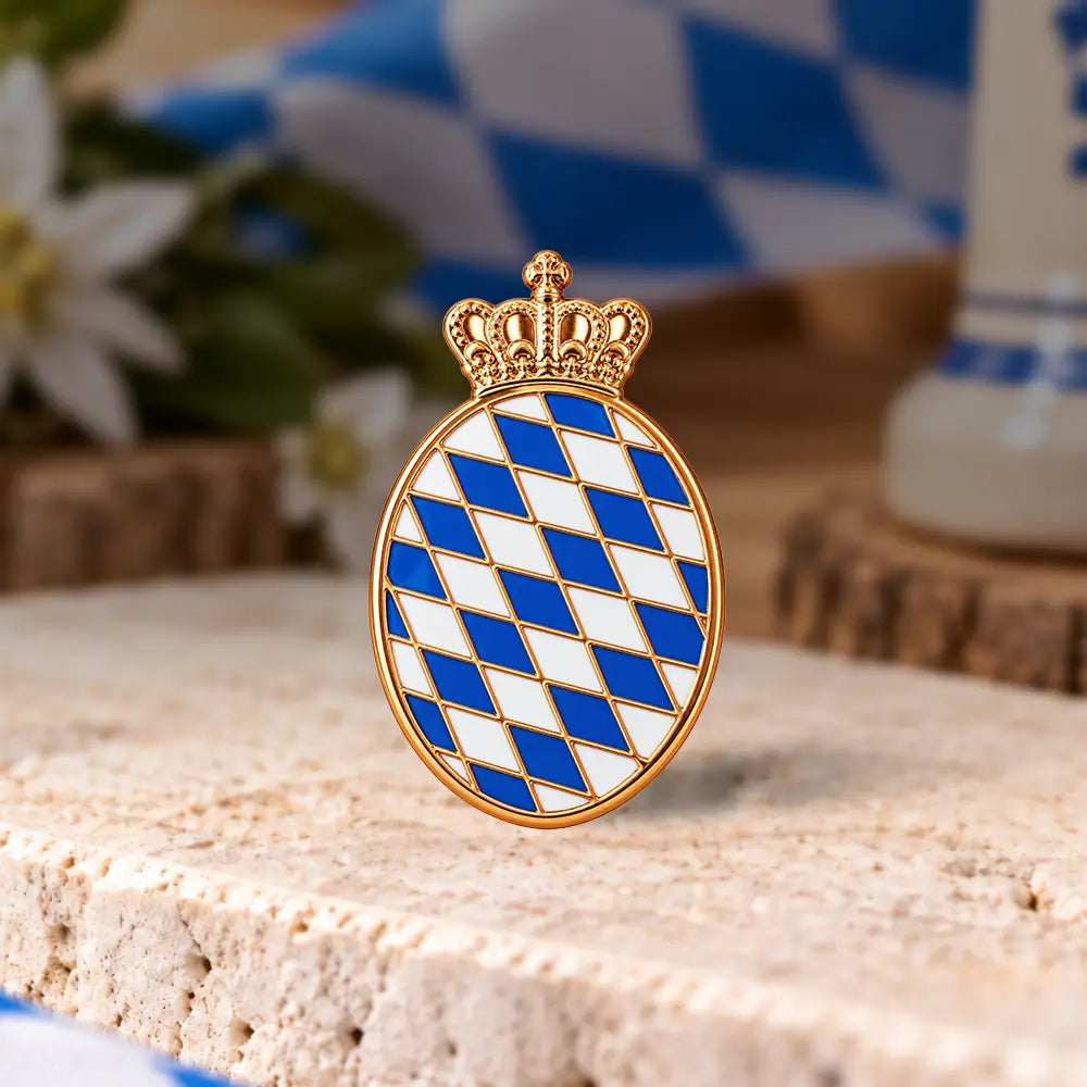 Oval mit Krone 13x22 mm