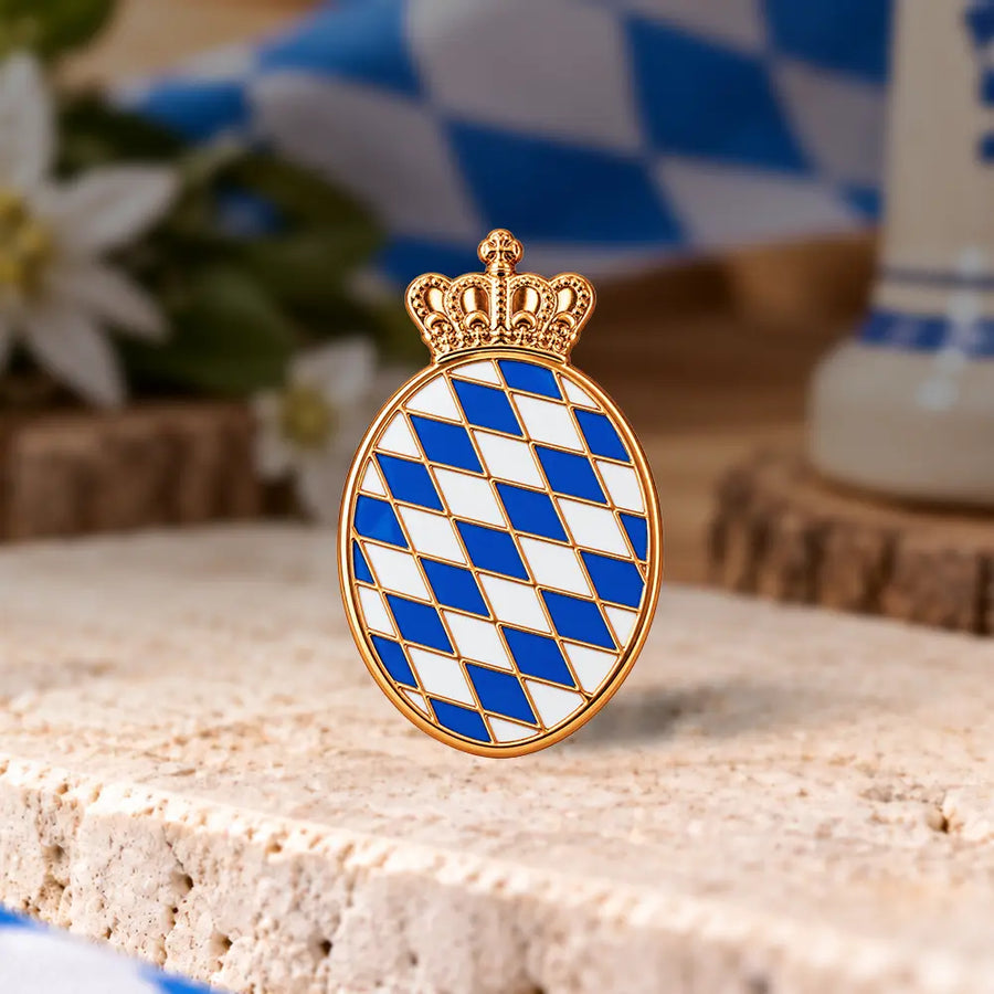 Oval mit Krone 13x22 mm